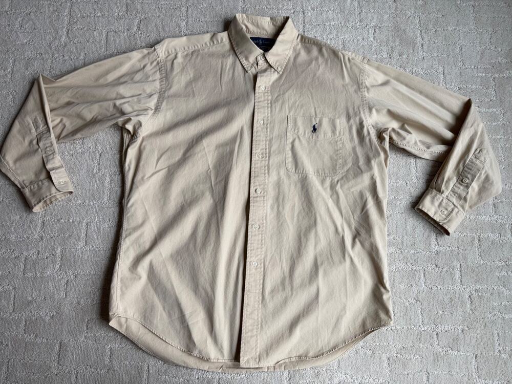 VTG Ralph Lauren Blake Button Down Oxford Shirt Pocket Long Sleeve
